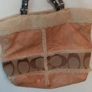 Vintage AUTHENTIC COACH Sherpa Handbag